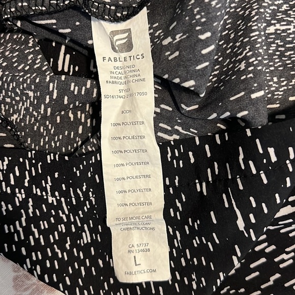 Fabletics Black & White Joel Constellation Print Black White Romper  Large - Picture 9 of 13